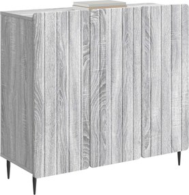 vidaXL Πλαϊνό γραφείο Γκρι Sonoma 89 x 34,5 x 82 εκ.
