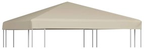 vidaXL Κάλυμμα για Κιόσκι Μπεζ 3 x 3 μ. 310 γρ./μ²