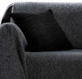 Μαξιλαροθήκη Σετ Ζακάρ Σενίλ 1300 Black Anna Riska 42X42 Chenille