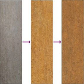 vidaXL Γλάστρα Κήπου Σκ rusty 45 x 45 x 88 cm Επικαλυμμένος Χάλυβας