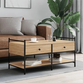 vidaXL Τραπεζάκι Σαλονιού Sonoma Δρυς 99x50x50 εκ. Επεξεργασμένο Ξύλο