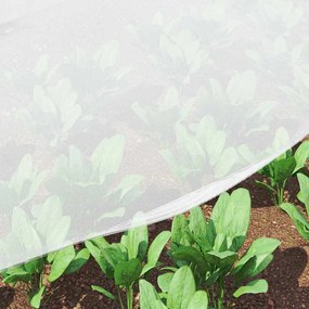 vidaXL Δίκτυο Έντομα Λευκό 2 x 5 m Πολυαιθυλένιο