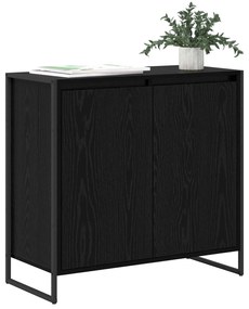 vidaXL Βοηθητικό ντουλάπι Μαύρη Οξυά 79 x 36 x 75 εκ