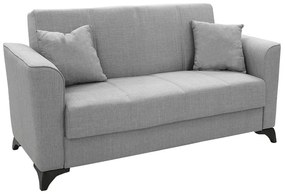 Kαναπές κρεβάτι Asma pakoworld 2θέσιος ύφασμα γκρι 156x76x85εκ - 213-000008