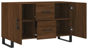 vidaXL Μπουφές Καφέ Δρυς 100 x 36 x 60 εκ. Επεξεργασμένο Ξύλο