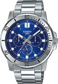 Ανδρικά Ρολόγια Casio MTP-VD300D-2EUDF Ασημί (Ø 45 mm)