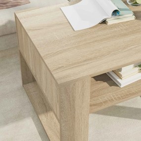 vidaXL Τραπεζάκι σαλονιού Δρύς Sonoma 66 x 53 x 45 εκ.