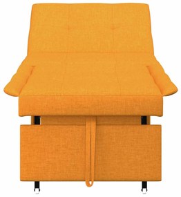 vidaXL Κρεβάτι καναπές Σκούρο κίτρινο 194 x 67 x 37 εκ ύφασμα