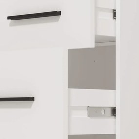 Γραφείο POLET 2F Λευκό 110x50x75,5 εκ. 110x50x75.5 εκ.