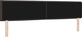 vidaXL Κεφαλάρι Σκούρο Καφέ 200 cm ύφασμα