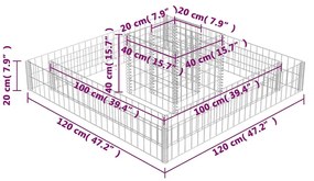 ΣΥΡΜΑΤΟΚΙΒΩΤΙΟ ΓΛΑΣΤΡΑ 120 X 120 X 20 ΕΚ. ΓΑΛΒΑΝΙΣΜΕΝΟΣ ΧΑΛΥΒΑΣ 141625