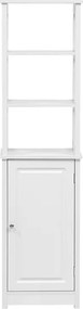 Ντουλάπι-στήλη Larben pakoworld mdf λευκό 40x33x150εκ