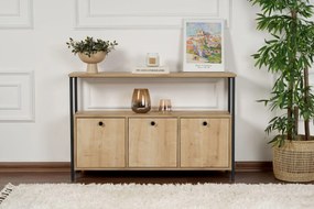 Μπουφές Δρυς / Μαύρο SOLACE 120x30x75