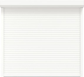 vidaXL Ρολό εισόδου Λευκός 160 x 150 cm Αλουμίνιο και Πολυουρεθάνη