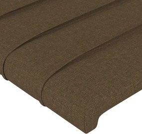 vidaXL Κεφαλάρια Σκ. Καφέ 144x5x78/88 εκ. Ύφασμα