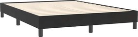 vidaXL Κρεβάτι Boxspring με Στρώμα Μαύρο 160x210 εκ. Βελούδινο