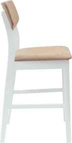 vidaXL Καρέκλες φαγητού 2 pcs Λευκό 48 x 49 x 95 εκ.