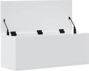 vidaXL Κουτί Αποθήκευσης Λευκό 90x35x35 εκ. από Επεξεργασμένο Ξύλο