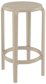 SIESTA TOM 65εκ. ΣΚΑΜΠΟ TAUPE ΠΟΛ/ΝΙΟΥ 36X36X65εκ.20.0788