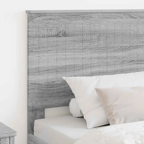 vidaXL Κεφαλάρι με κεφαλάρι Γκρίζο Σονομα 100 cm Επεξεργασμένο ξύλο
