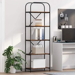 vidaXL Ράφι Βιβλίων 5 επιπέδων 60 x 30 x 183 εκ Επεξεργασμένο ξύλο