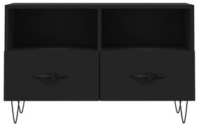 vidaXL Έπιπλο Τηλεόρασης Μαύρο 80 x 36 x 50 εκ. από Επεξεργασμένο Ξύλο