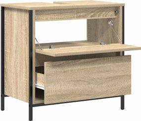 vidaXL Ντουλάπι νιπτήρα μπάνιου με συρτάρια Sonoma Δρυς 60x34,5x60 εκ.