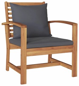 vidaXL Σετ Καναπέ Κήπου 4 pcs Φυσικό Στερεό Ξύλο Τίκ