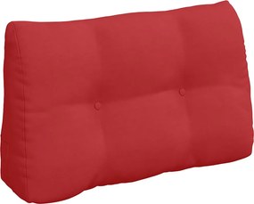 vidaXL Μαξιλάρι Πλάτης Κόκκινο 80 x 24 x 50 εκ ύφασμα