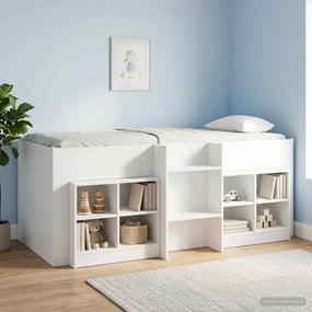vidaXL Κρεβάτι Υψηλού Στυλ για Παιδιά Λευκό 98.5 x 200 εκ