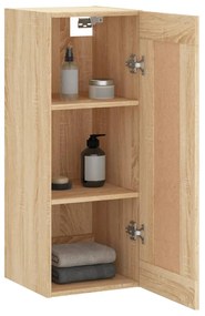 vidaXL Ντουλάπι Τοίχου Sonoma Δρυς 34,5 x 34 x 90 εκ. Επεξεργ. Ξύλο