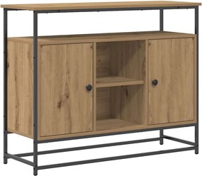 vidaXL Πλαϊνό γραφείο Artisan Oak 100 x 35 x 80 εκ. Επεξεργασμένο ξύλο