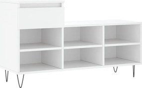 vidaXL Παπουτσοθήκη Λευκή 102x36x60 εκ. από Επεξεργασμένο Ξύλο