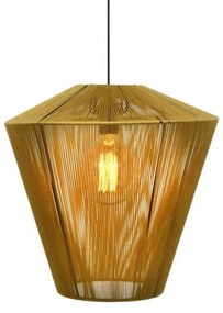 Ceiling Single Light Cord Fylliana Gold 50x50 cm 50x50x100 εκ.