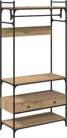 vidaXL Ντουλάπι artisan δρυς 89 x 39 x 184.5 εκ. Επεξεργασμένο Ξύλο