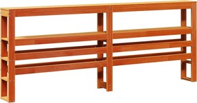 vidaXL Σκελετός Κρεβ. Χωρίς Στρώμα Καφέ Κεριού 200x200 εκ Μασίφ Πεύκο