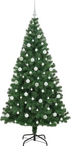 vidaXL Τεχνητό Χριστουγεννιάτικο Δέντρο με 300 LED Πράσινο 210 cm