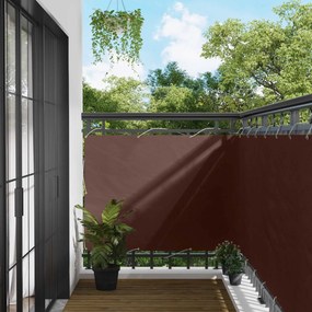 vidaXL Οθόνη Μπαλκονιού 110 x 700 εκ Ύφασμα Όξφορντ Ορθογώνιος Καφέ