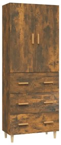 vidaXL Ντουλάπα Καπνιστή δρυς 70x34x180 cm από Επεξεργασμένο Ξύλο