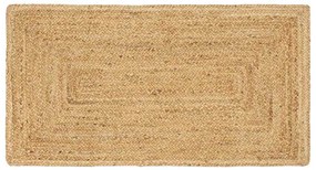 Χαλί Περιοχής Μπεζ 60 x 110 cm Γιούτα