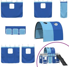 vidaXL Λευκό και Μπλε 74,5 x 190 εκ.