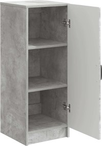 vidaXL Πλαϊνό γραφείο Γκρι Σκυροδέματος 33 x 34,5 x 87 εκ.