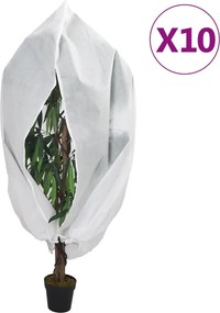vidaXL Καλύμματα Φυτών Αντιπαγετικά Φερμουάρ 10τεμ. 70γρ/μ² 1,2x1,8 μ.
