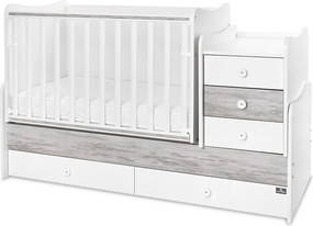 BED MAXI PLUS NEW 70/160 WHITE/ARTWOOD