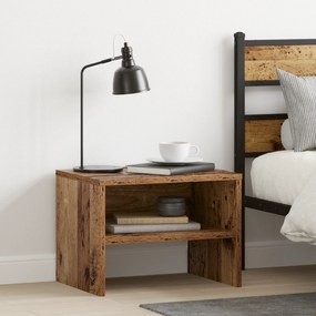 vidaXL Κομοδίνο 2 pcs Παλαιό ξύλο 40 x 30 x 30 εκ Επεξεργασμένο ξύλο