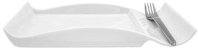 Πιάτο Πορσελάνης Λευκό Art Et Lumiere 25x15,5x2,5εκ. 05991