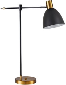 Φωτιστικό Επιτραπέζιο Adept 77-8342 45x16x56cm 1xE27 60W Black-Gold Homelighting Μέταλλο