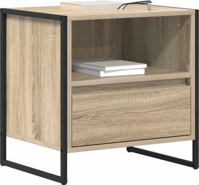 vidaXL Κομοδίνο 2 τμχ. Sonoma Δρυς 50 x 39,5 x 50 εκ.