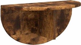 vidaXL Ράφι Τοίχου 2 τμχ. Καπνιστό Δρύς 48 x 24 x 24 εκ