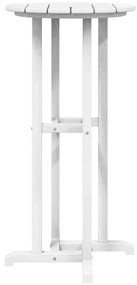 vidaXL Μπαρ Τραπέζι Λευκό 55x55x107 εκ HDPE